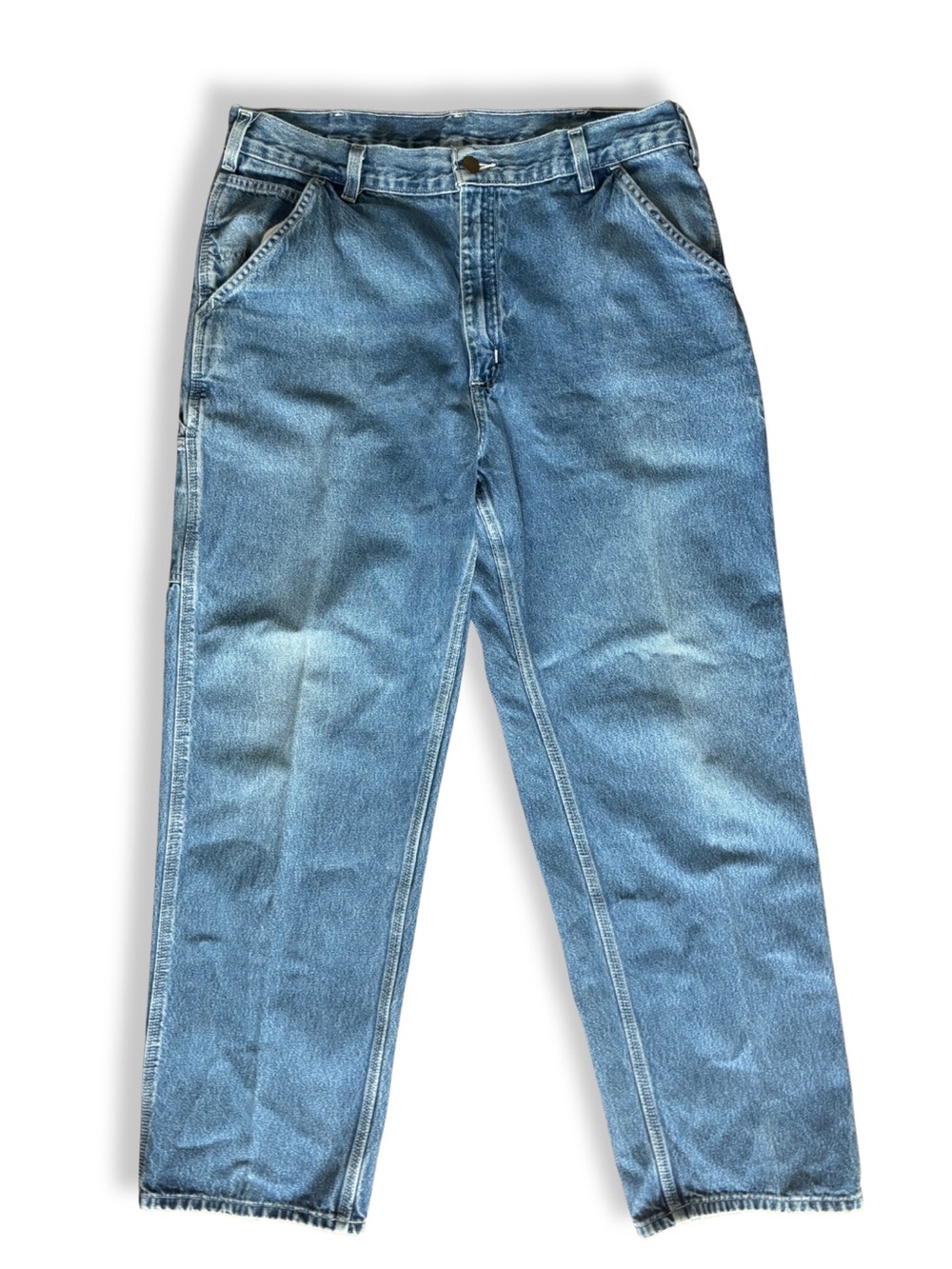 Carhartt Dungaree Fit Carpenter Jeans 36x32 Relaxed Workwear Denim